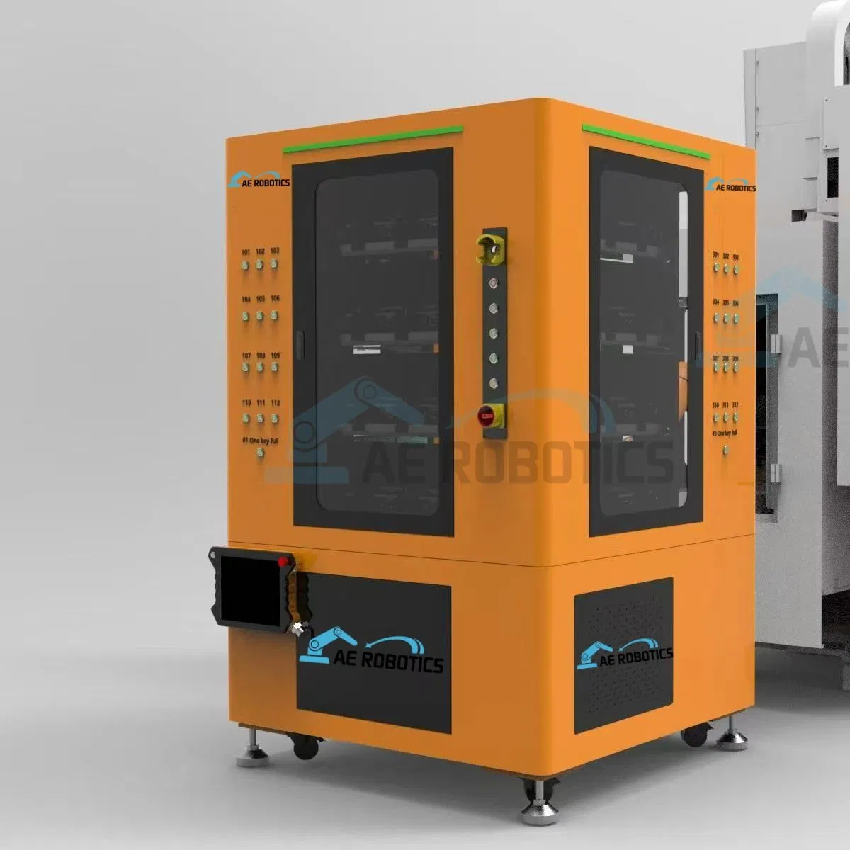 Robotic Machine Tending System with CNC Robot Milling Tending Machine